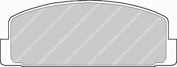FERODO FDB372 Brake Pad Set, disc brake